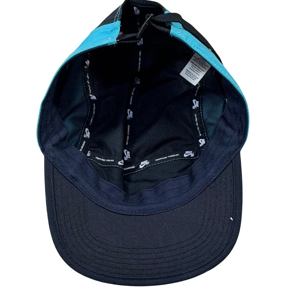 Nike SB Hat Kids OSFM Blue Navy Polyester Cotton 5-Panel Adjustable Strap Skate